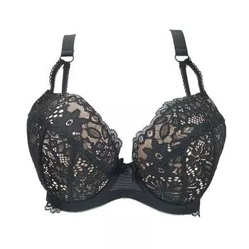 Проводное нижнее белье в европейском и американском стиле Ginger yellow(Black background) 85E(UK38DD)