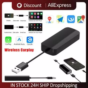 Проводной Android Auto Smart AI Box USB Dongle CarPlay адаптер с микрофонным входом автомобильный мультимедийный проигрыватель для Vw Toyota BMW Benz Skoda