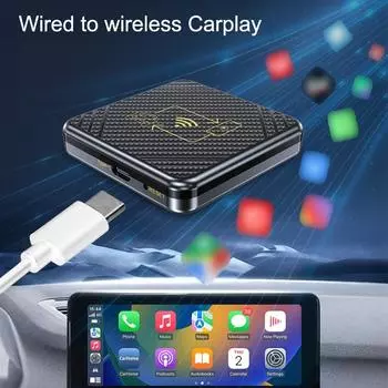 Проводной беспроводной адаптер CarPlay 2 в 1 Android Auto Smart Dongle Box Автомобильная интеллектуальная система для автомобильного радио с проводным CarPlay