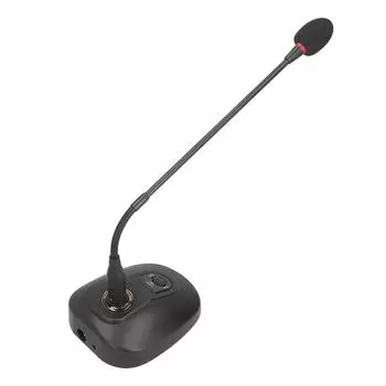 Проводной микрофон на гусиной шее, настольный конференц-микрофон с кардиоидной направленностью для вещания US Plug