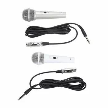 Проводной микрофон с разъемом 6,35 мм, четкое качество звука, эргономичный динамический вокальный микрофон для пения, динамик Mee White