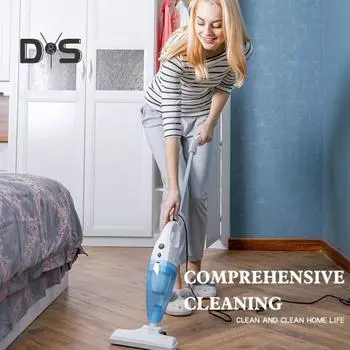 Проводной пылесос с ручкой, 14 кПа, мощное всасывание, легкий, бесшумный, с ручкой, для чистки твердого пола, плитки, ковров, шерсти домашних животных, ручной красный