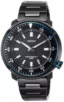 Проводной SOLIDITY 3 Hand Reverse вращающийся безель AGAJ406 черный [Seiko Watch] Мужской
