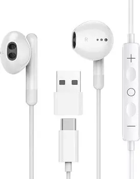 Проводной Совместимость с iPhone Ультра чистый звук HIFI Живой Высокий Нет Удобный Громкость Канал Нет Поставляется с пультом дистанционного управления Маленькие и совместимые наушники Type-C,