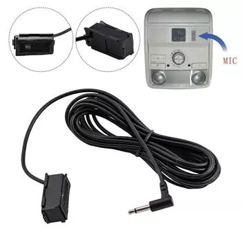 Проводной стереомикрофон для салона автомобиля Внешний микрофон Недеформируемый Практичный и надежный Высококачественные материалы CHINA
