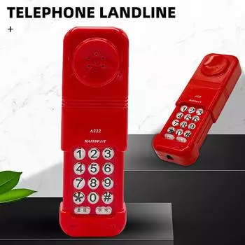 Проводной телефонный аппарат с телескопической крышкой и функцией повторного набора для проверки телефонной линии связи