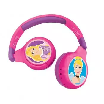 Проводные и беспроводные наушники Lexibook Bluetooth, совместимые с Disney Princess, складные, HPBT010DP, оригинальный продукт