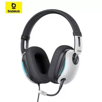 Проводные игровые наушники Baseus GoPlay 1+ Max, виртуальный объемный звук 7.1, большие динамики 40 мм + 10 мм, наушники с высоким соотношением сигнал/шум