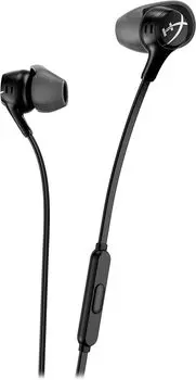 Проводные игровые наушники Cloud Earbuds Black со встроенным микрофоном Работа из дома Телеработа Видеоконференция Удаленная работа 70N24AA [Товар] чёрный