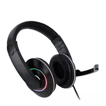 Проводные игровые наушники, геймерская гарнитура с микрофоном для компьютера, ноутбука, PS4 Play Station 4, Nintendo Switch, планшета чёрный