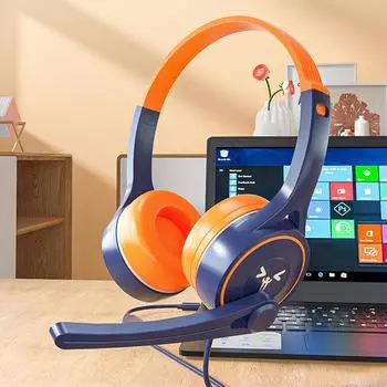 Проводные игровые наушники, геймерская гарнитура с микрофоном для ПК, компьютера, ноутбука Ps4 Ps5 Play Station 4 5 Nintendo Switch Tablet E USB