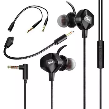 Проводные игровые наушники ZeeWii [Функция отключения микрофона2] с разъемом 3,5 мм, регулятором громкости, глубокими басами, съемным микрофоном, 10-мм динамиками, нулевой задержкой,