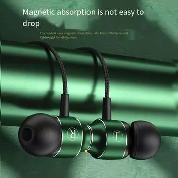 Проводные наушники ABS Control с высоким качеством басов, черные