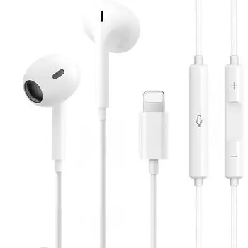 Проводные наушники для iPhone, новая версия MFi, оригинальные наушники, совместимые с iPhone, легко подключаемые стереонаушники с микрофоном, чистые звонки