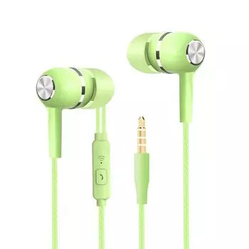 Проводные наушники для мобильного телефона, простые внутриканальные наушники с микрофоном, мужские и женские, деловые проводные наушники, мощные басовые музыкальные наушники синий