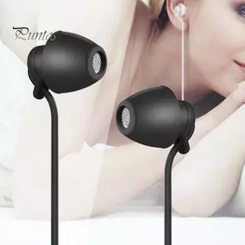 Проводные наушники для сна S360, противошумные вкладыши для занятий спортом, беруши для бега, баса чёрный