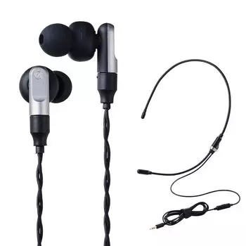 Проводные наушники ELECOM с микрофоном Gaming Canal Type Качество, близкое к оригинальному материалу PEI Выберите один из двух способов ношения, чтобы уменьшить усталость