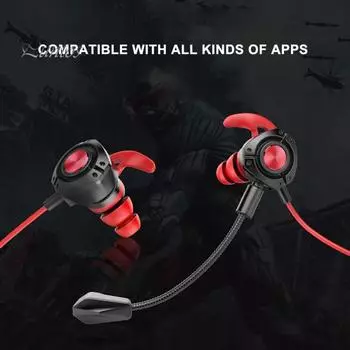 Проводные наушники G22 с высококачественным интеллектуальным шумоподавлением, легкие 3,5-миллиметровые стереонаушники для игр и звонков красный