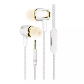 Проводные наушники Эргономичный дизайн вкладышей Шумоподавление Интеллектуальное управление проводом Сверхлегкие универсальные игровые наушники-вкладыши с высокой четкостью звука золотистый