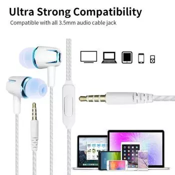 Проводные наушники Эргономичный дизайн вкладышей Шумоподавление Интеллектуальное управление проводом Сверхлегкие универсальные игровые наушники-вкладыши с высокой четкостью звука золотистый