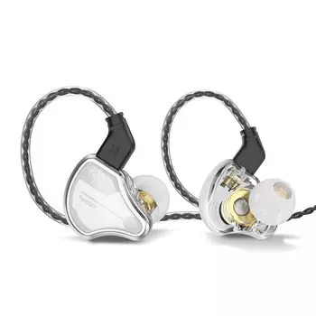 Проводные наушники KINBOOFI CCZ bc02, канальные наушники, одиночные проводные наушники DD, высокая звукоизоляция, совместимые с 10-миллиметровым двухдиапазонным магнитным трактом, динамические