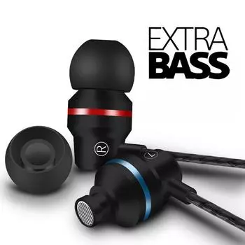 Проводные наушники Наушники-вкладыши 3,5 мм Наушники-вкладыши с микрофоном Стереогарнитура красный