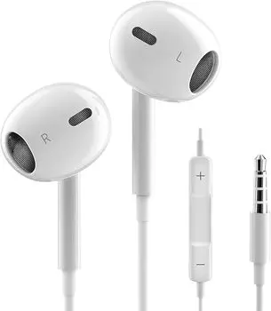 Проводные наушники Новые наушники HIFI Sound Volume Deep Noise с возможностью создания комфортной высокой четкой громкости Совместимость с несколькими устройствами [T-Disk] Наушники, белый