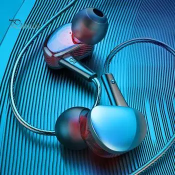 Проводные наушники S10, высококачественный эффект объемного звука 6D, легкие игровые наушники-вкладыши 3,5 мм с поддержкой HD-вызова для игр чёрный