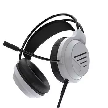 Проводные наушники с микрофоном, шумоподавляющая гарнитура, игровые наушники-вкладыши, совместимые с PS5/PS4/Switch/XBOX/PC Black white