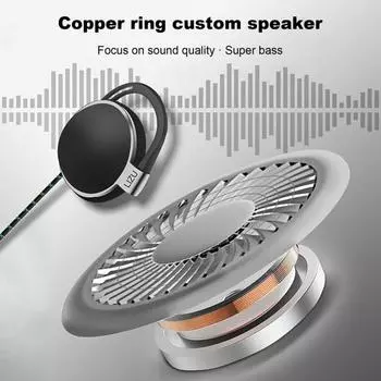 Проводные наушники с разъемом 3,5 мм, проводные наушники с микрофоном, Hi-Fi стереозвук, спортивная гарнитура для музыкальных звонков синий