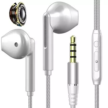 Проводные наушники с шумоподавлением Проводные наушники с объемным звучанием и усилением басов Игровые наушники с микрофоном Звуковой эффект кажется