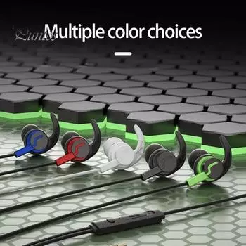 Проводные наушники Шумоподавление Стереозвук HD-совместимый вызов Иммерсивный звук Plug Play Порты 3,5 мм Дизайн Sharkfin Проводные наушники для занятий спортом чёрный