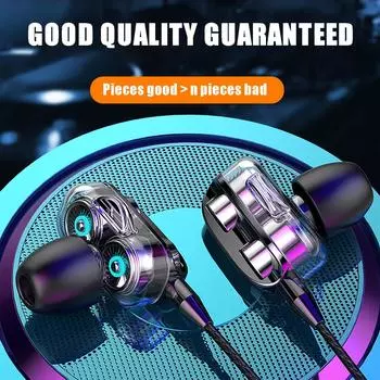 Проводные наушники стерео бас внутриканальные наушники 3,5 мм с микрофоном водонепроницаемая спортивная гарнитура HIFI наушники для Android One Size чёрный