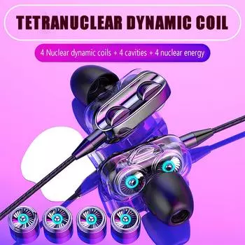 Проводные наушники стерео бас внутриканальные наушники 3,5 мм с микрофоном водонепроницаемая спортивная гарнитура HIFI наушники для Android One Size красный