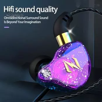 Проводные наушники Стерео объемный звук Plug Play HD-совместимые звонки с микрофоном Сабвуфер 3,5 мм Яркие цвета Интеллектуальное проводное управление Проводные наушники разноцветный