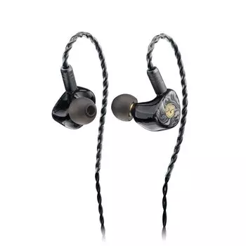 Проводные наушники TINHIFI T3 PLUS Direct 10 мм с диафрагмой LCP и съемным кабелем OFC с 2 контактами, наушники HiFi IEM для аудиофилов, черные [Официальный