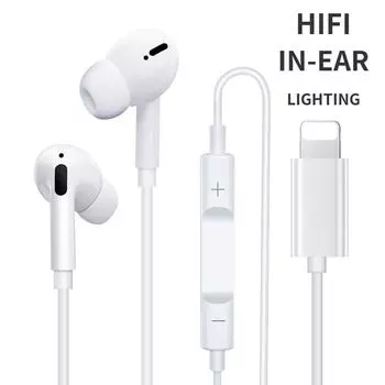 проводные наушники типа c с разъемом-вкладышем, совместимые с наушниками Iphone sport белый