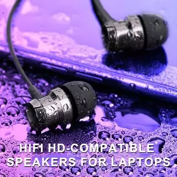 Проводные наушники Универсальные наушники-вкладыши с HIFI звуком, объемным басом, встроенным шумоподавляющим микрофоном, 3,5 мм наушники серебряный серый