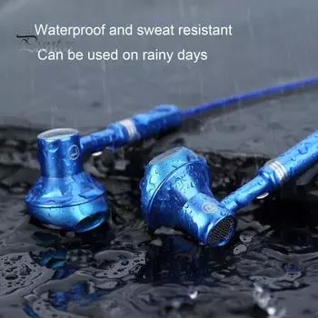 Проводные наушники-вкладыши эргономичные тяжелые басы 1,2 м металлические 3,5 мм проводные наушники-вкладыши для музыки чёрный