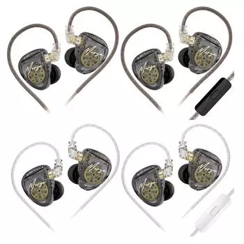 Проводные наушники-вкладыши HIFI с шумоподавлением, наушники-вкладыши с двойным динамическим драйвером, басовые музыкальные наушники, игровая гарнитура, спортивные наушники OFC Cable Version