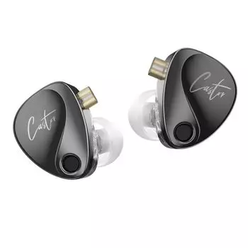 Проводные наушники-вкладыши KZ Castor Canal Ear KZ Recable Dual Dynamic Heavy для звука HIFI, напечатанные на 3D-принтере, совместимые с армированием, без черного цвета