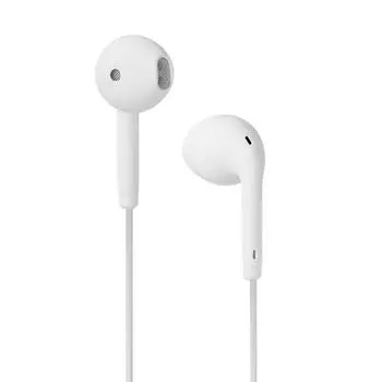 Проводные наушники-вкладыши U19 с микрофоном с шумоподавлением, разъем 3,5 мм (белый)
