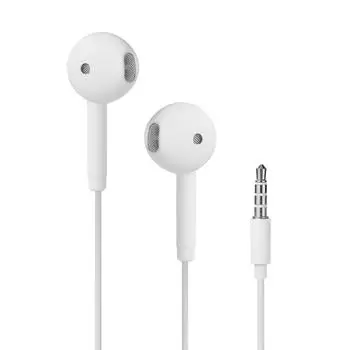 Проводные наушники-вкладыши U19 с микрофоном с шумоподавлением, разъем 3,5 мм (белый)