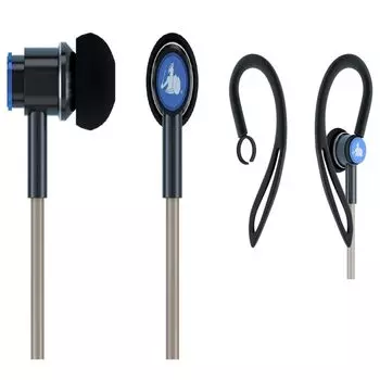 Проводные стереонаушники DefenderShield Air Tube с защитой от электромагнитных волн и спортивными проводными наушниками с защитой от электромагнитных волн