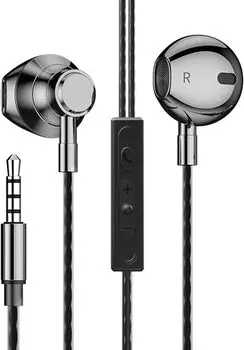 Проводные стереонаушники с регулируемым чистым звуком, защитой от утечек, совместимые с несколькими устройствами, наушники, микрофон, громкость, легкие, звонки,