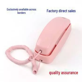 Проводные телефоны с большими кнопками — настенные, с регулируемыми удлинителями и регулятором громкости, идеально подходят для трансграничной электронной коммерции на английском языке. 5508 розовый