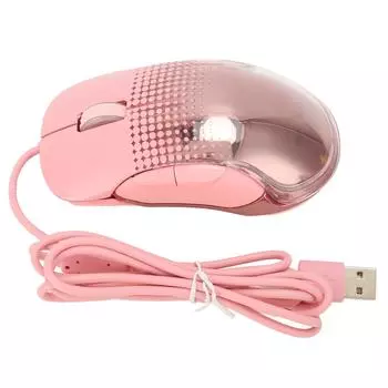 Проводные USB игровые мыши ослепительные девушки симпатичные розовые механическая компьютерная мышь для домашнего офиса