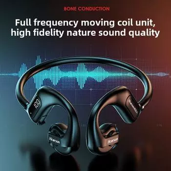 Проводящие Bluetooth-наушники Воздушная проводимость беспроводные спортивные шейные подвесные уши синий