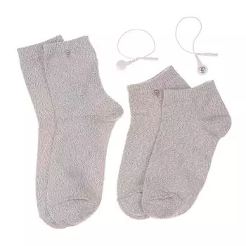 Проводящие серебряные волокна носки Tens Ems электрический массажер для ног терапия носок для цифрового массажера Muscle Relax