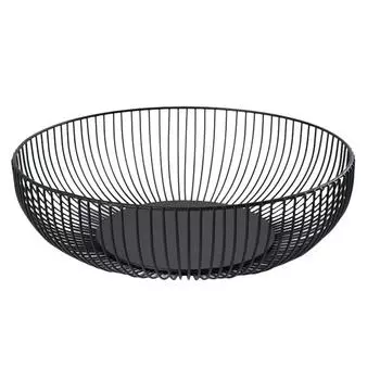 Проволочная корзина для хранения фруктов, хлеба, овощей, круглая миска для гостиной, кухни, офиса
